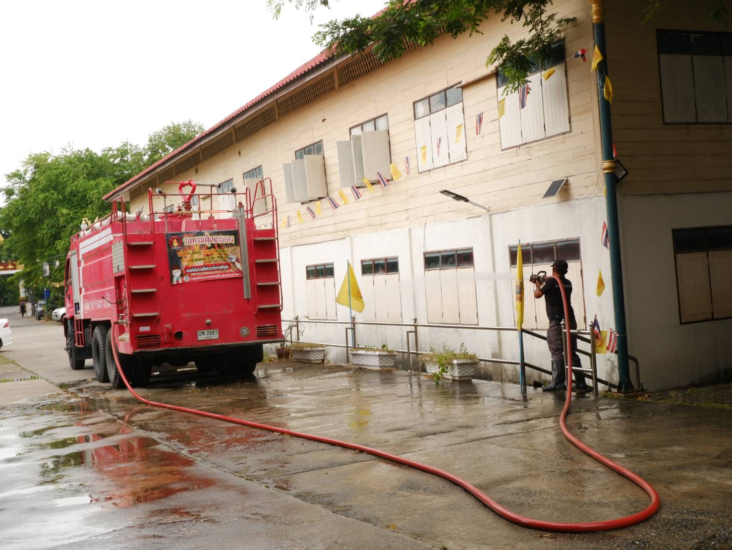 🌻🌻สำนักงานพัฒนาชุมชนอำเภอเสาไห้ร่วมกิจกรรมจิตอาสาพัฒนา เนื่องในวันคล้ายวันสวรรคต พระบาทสมเด็จพระจุลจอมเกล้าเจ้าอยู่หัว (รัชกาลที่ 5)